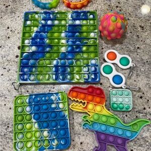 Colorful Pop It Fidget Toy Set